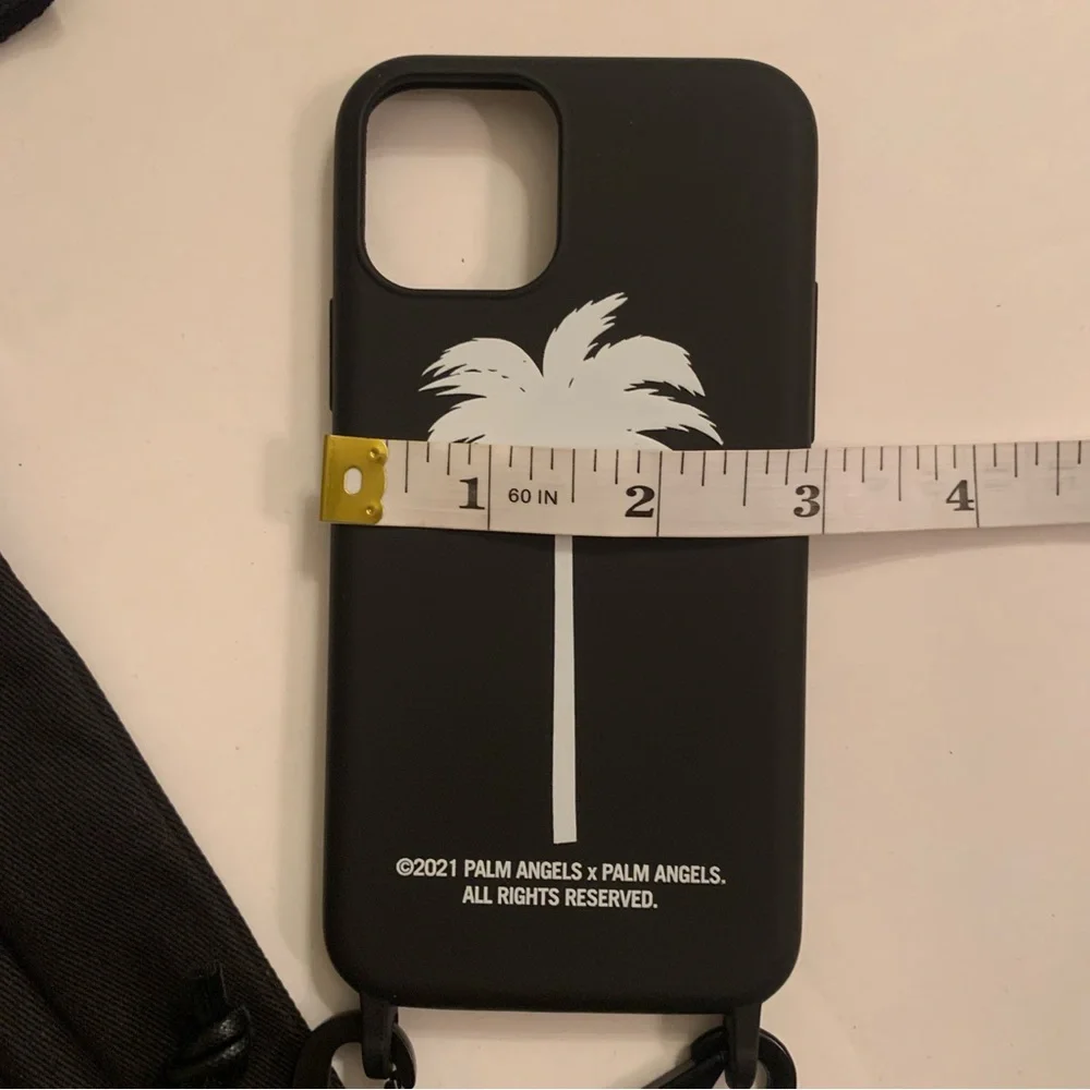 Palm Angels iPhone 12 Logo Lanyard Phone Case